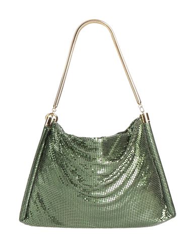 Rabanne Woman Handbag Green Size - Aluminum