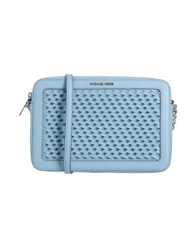 Michael Michael Kors Woman Cross-body Bag Sky Blue Size - Polyurethane, Cotton, Polyester