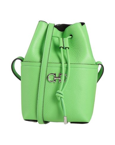 Ferragamo G. Soft Ds Woman Cross-body Bag Lime Green Size - Calfskin