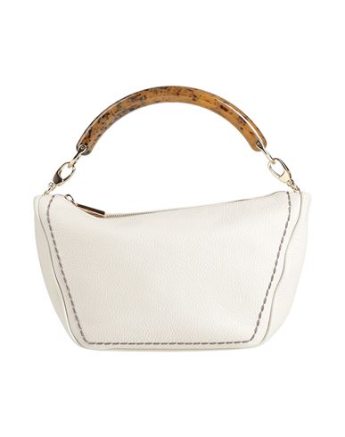 Plinio Visona' Woman Handbag Ivory Size - Leather In White