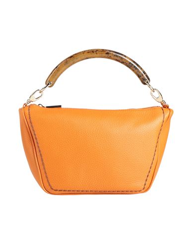 Plinio Visona' Woman Handbag Mandarin Size - Leather In Orange
