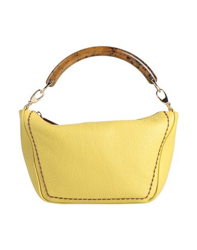 Plinio Visona' Woman Handbag Mustard Size - Leather In Yellow