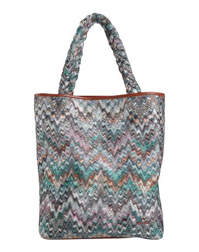 Missoni Woman Handbag Deep Teal Size - Textile Fibers In Green