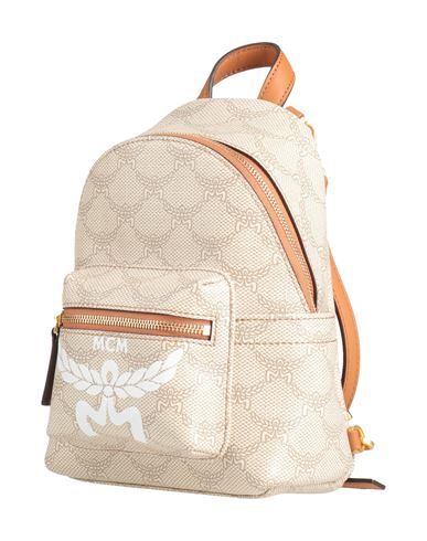 Mcm Mochila Mujer Beige -- Mujer
