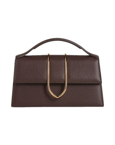 Jacquemus Grande Bambino Woman Handbag Dark Brown Size - Calfskin