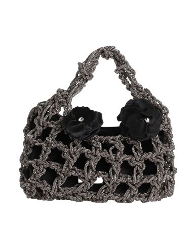 Twenty Four Haitch Woman Handbag Charcoal Size - Textile Fibers In Grey