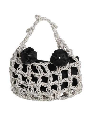 Twenty Four Haitch Woman Handbag Black Size - Textile Fibers