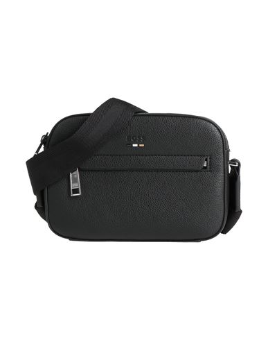 Hugo Boss Boss Man Cross-body Bag Black Size - Recycled Polyurethane, Polyester