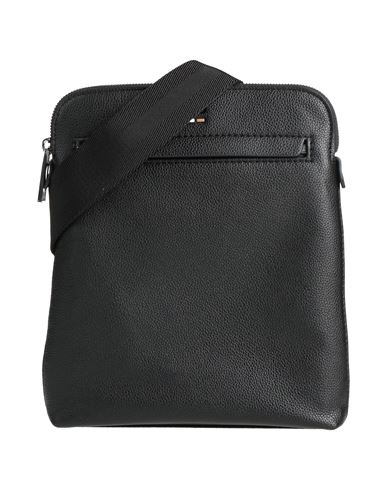 Hugo Boss Boss Man Cross-body Bag Black Size - Recycled Polyurethane, Polyester