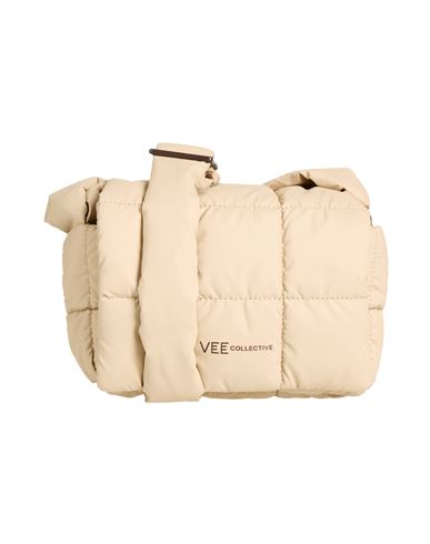 Veecollective Woman Cross-body Bag Beige Size - Recycled Nylon