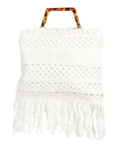 La Milanesa Woman Handbag White Size - Textile Fibers