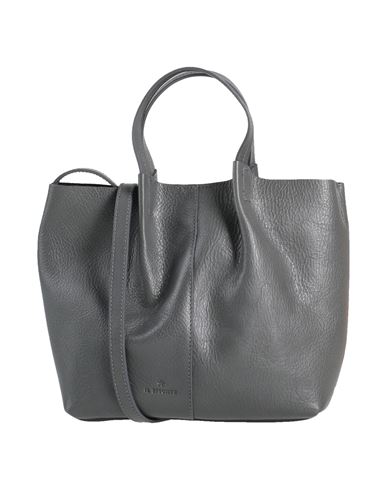 Il Bisonte Woman Cross-body Bag Charcoal Size - Leather In Grey