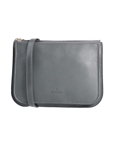 Il Bisonte Woman Cross-body Bag Charcoal Size - Leather In Grey