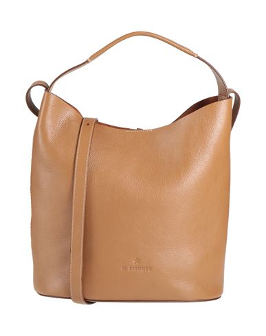 Il Bisonte Woman Cross-body Bag Camel Size - Leather In Beige