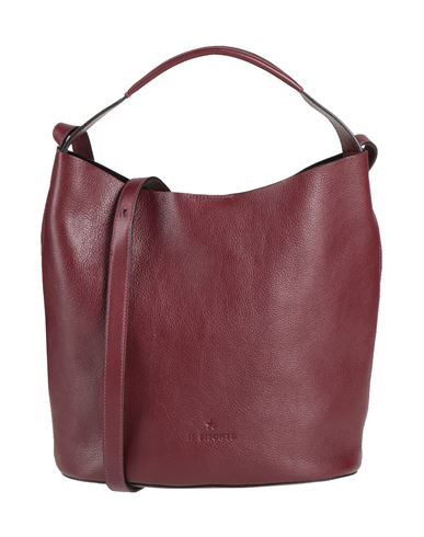 Il Bisonte Woman Cross-body Bag Plum Size - Leather In Purple