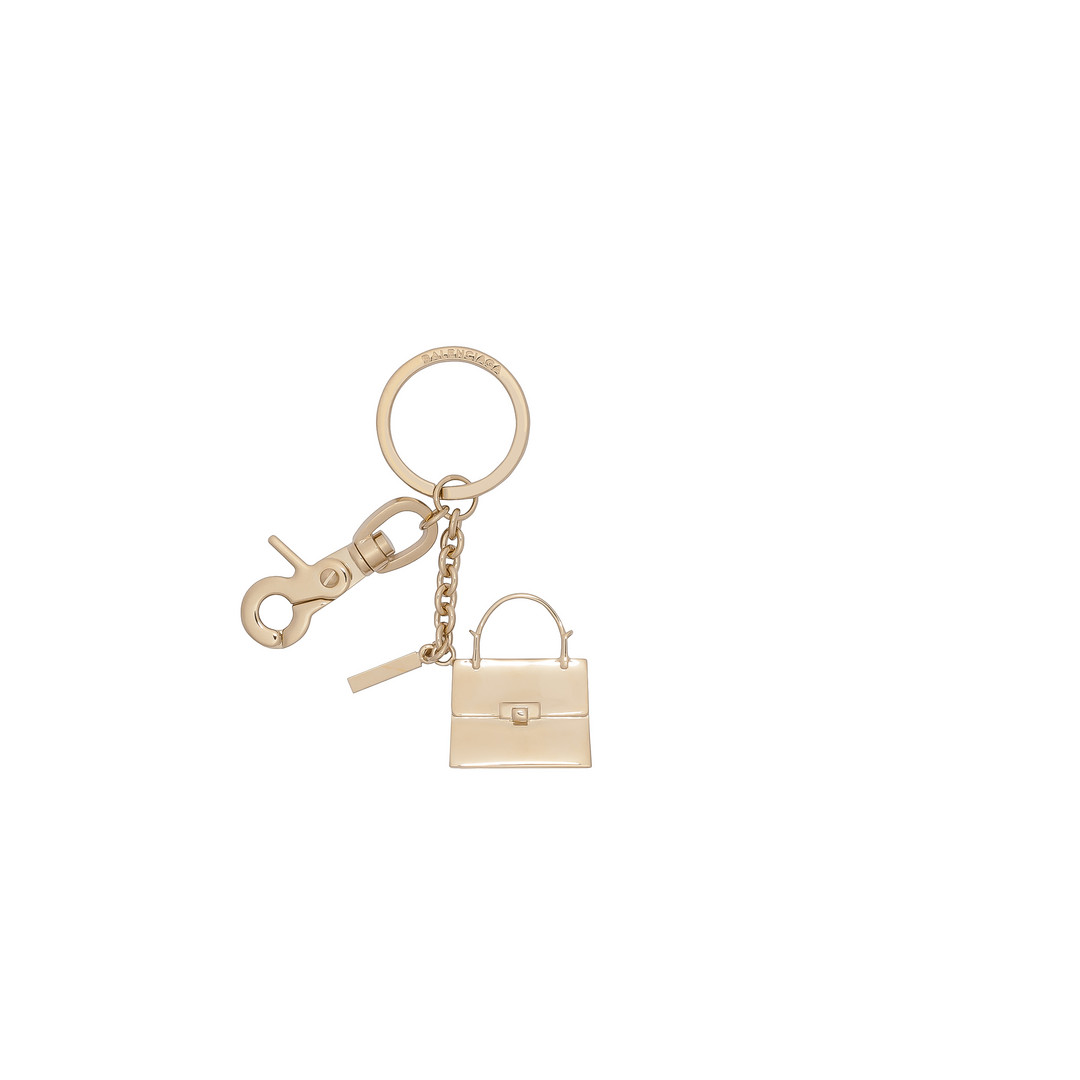 balenciaga le dix 浅金色钥匙扣