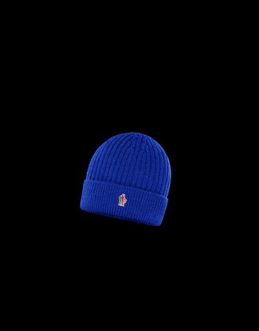 blue moncler hat