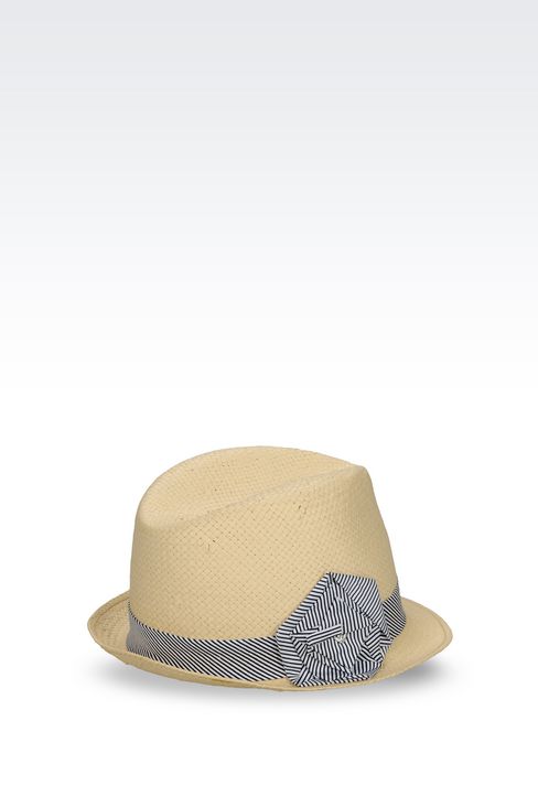 hat armani junior - classic narrow brimmed hat armani junior