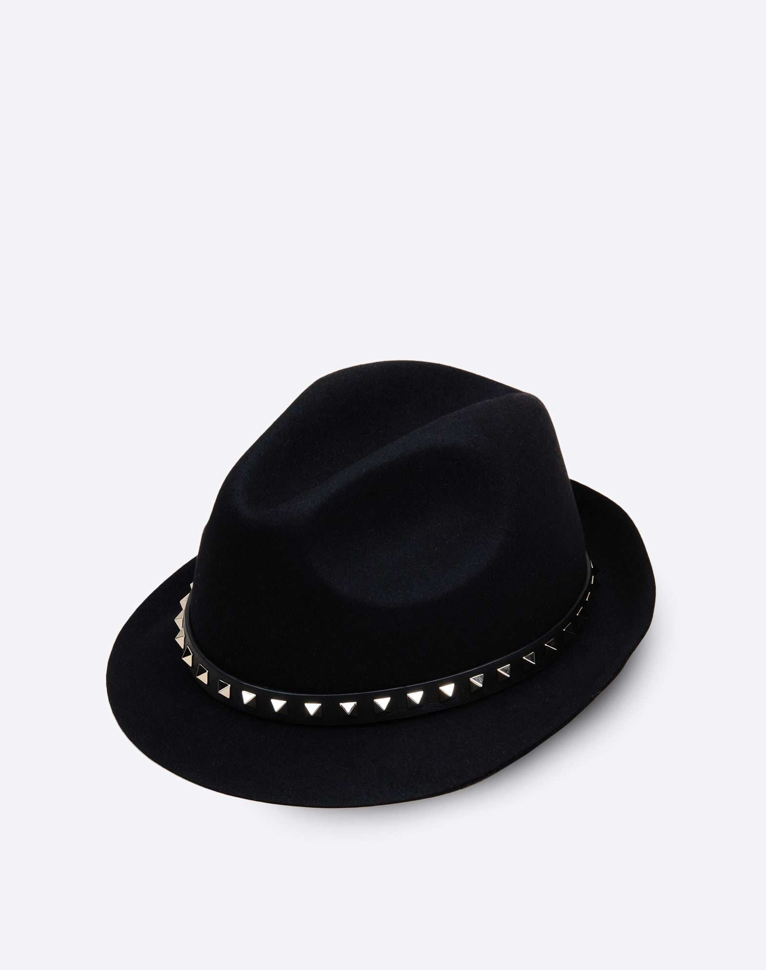 Valentino Garavani Rockstud Trilby Hat, Hats for Women - Valentino ...