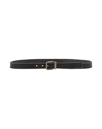 Man Belt Black Size 42 Calfskin, Cotton