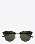 SAINT LAURENT クラシック E クラシック sl 108 サングラス(シャイニーライトハバナ/アセテート製/グリーンレンズ) f