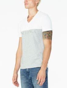 Armani Exchange ‎PIECED COLORBLOCK V NECK ‎, ‎Logo T Shirt ‎ for ‎Men ...