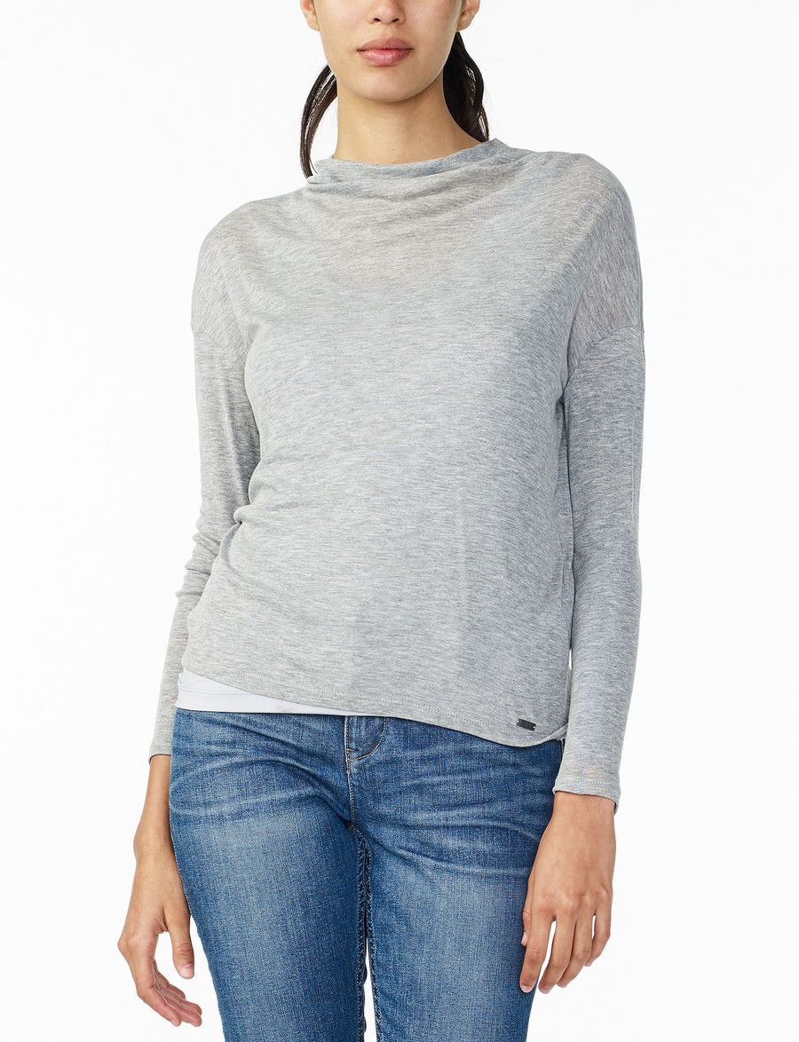 Armani Exchange ‎LAYERED MOCKNECK KNIT TOP ‎, ‎L/S Knit Top ‎ for ...