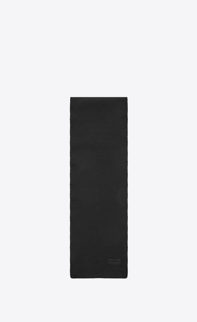 Knit Scarf in Black Wool