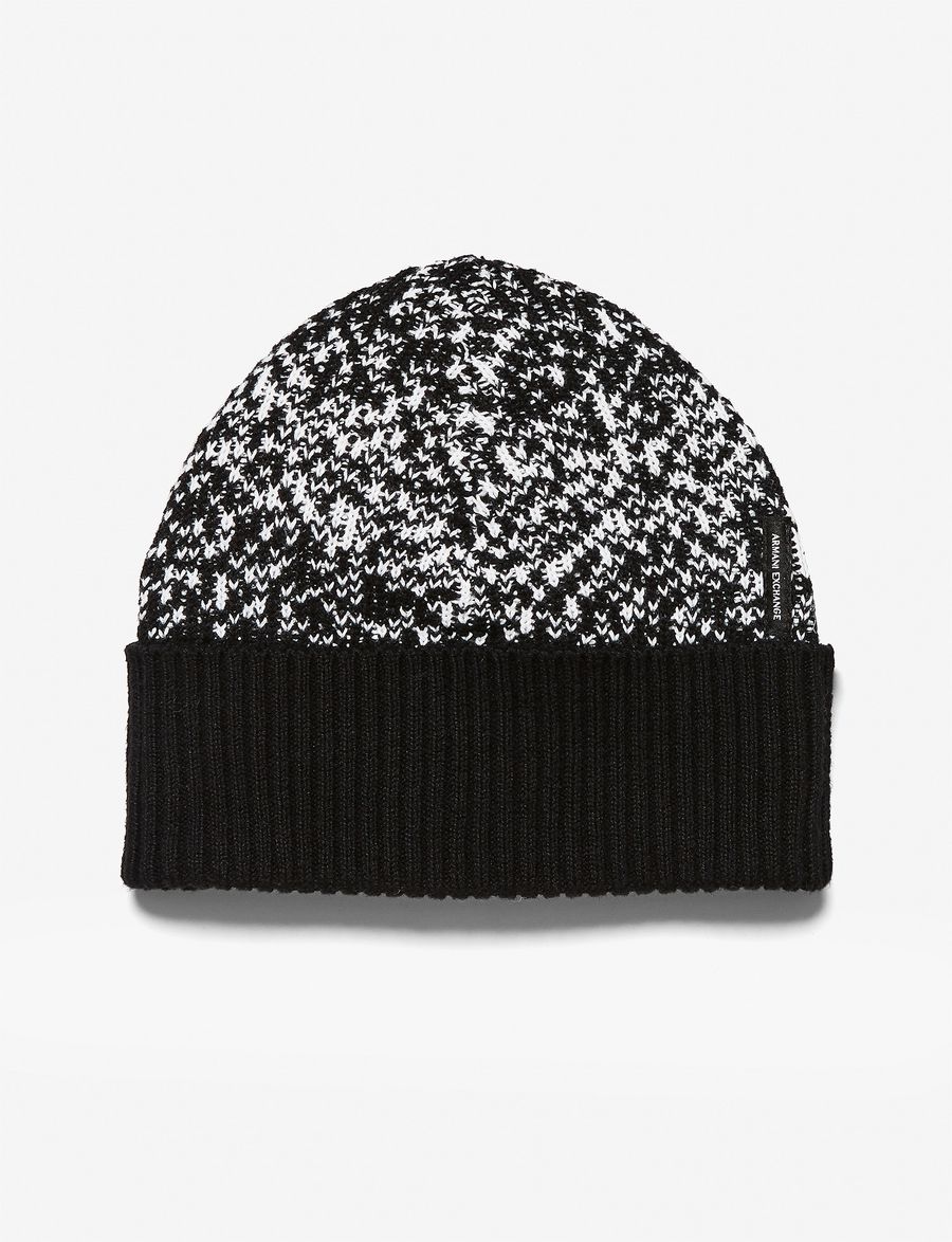 Armani Exchange ‎BICOLOR STITCH BEANIE ‎, ‎Hat ‎ for ‎Men 