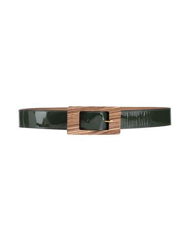 Marni Woman Belt Dark Green Size 36 Calfskin