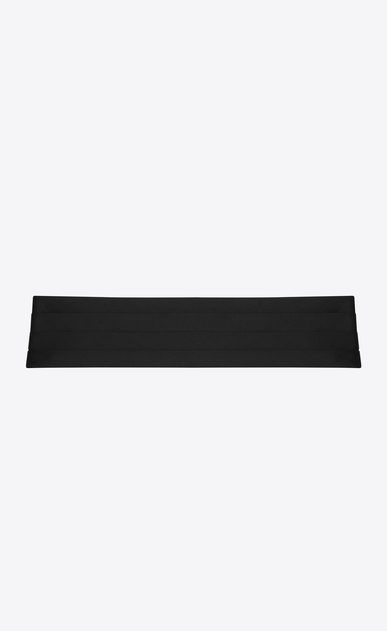 SAINT LAURENT Wide Belts Woman SMOKING 4 Pleat Cummerbund in Black a_V4