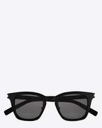SAINT LAURENT Occhiale da Sole E Occhiali da sole CLASSIC 138 neri in acetato lucido con lenti fumé f