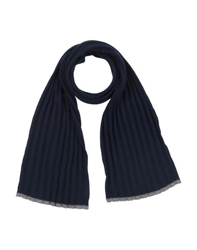 Brunello Cucinelli Man Scarf Navy Size - Cashmere In Blue