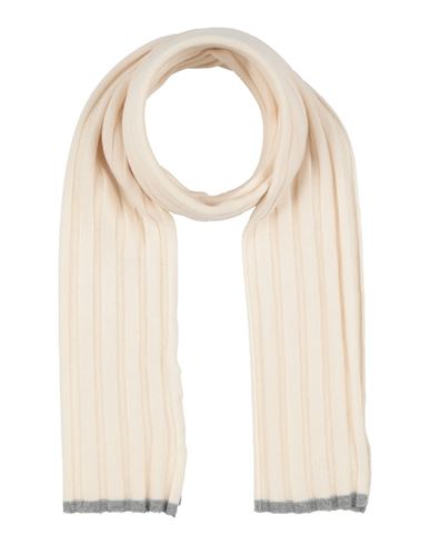 Brunello Cucinelli Man Scarf Cream Size - Cashmere In White