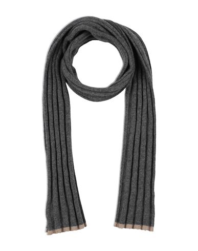 Brunello Cucinelli Man Scarf Gunmetal Size - Cashmere In Gray