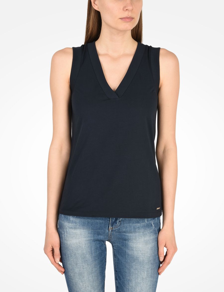 armani exchange tie back sleeveless tank s l knit top armani exchange tie back sleeveless tank s l knit top