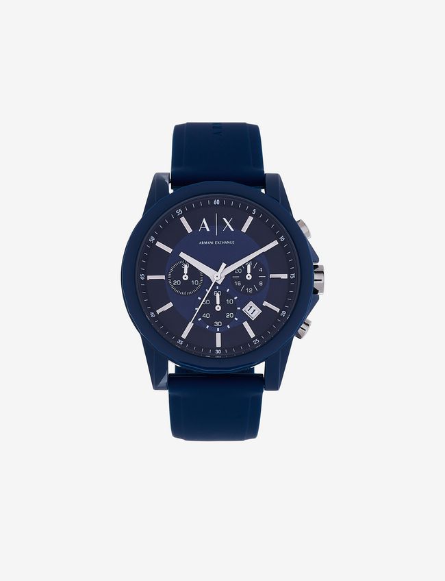 Armani Exchange Analog Watches Blu Silicone