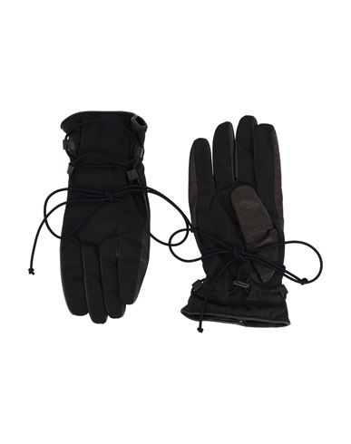 Man Gloves Steel grey Size XXL Wool, Soft Leather