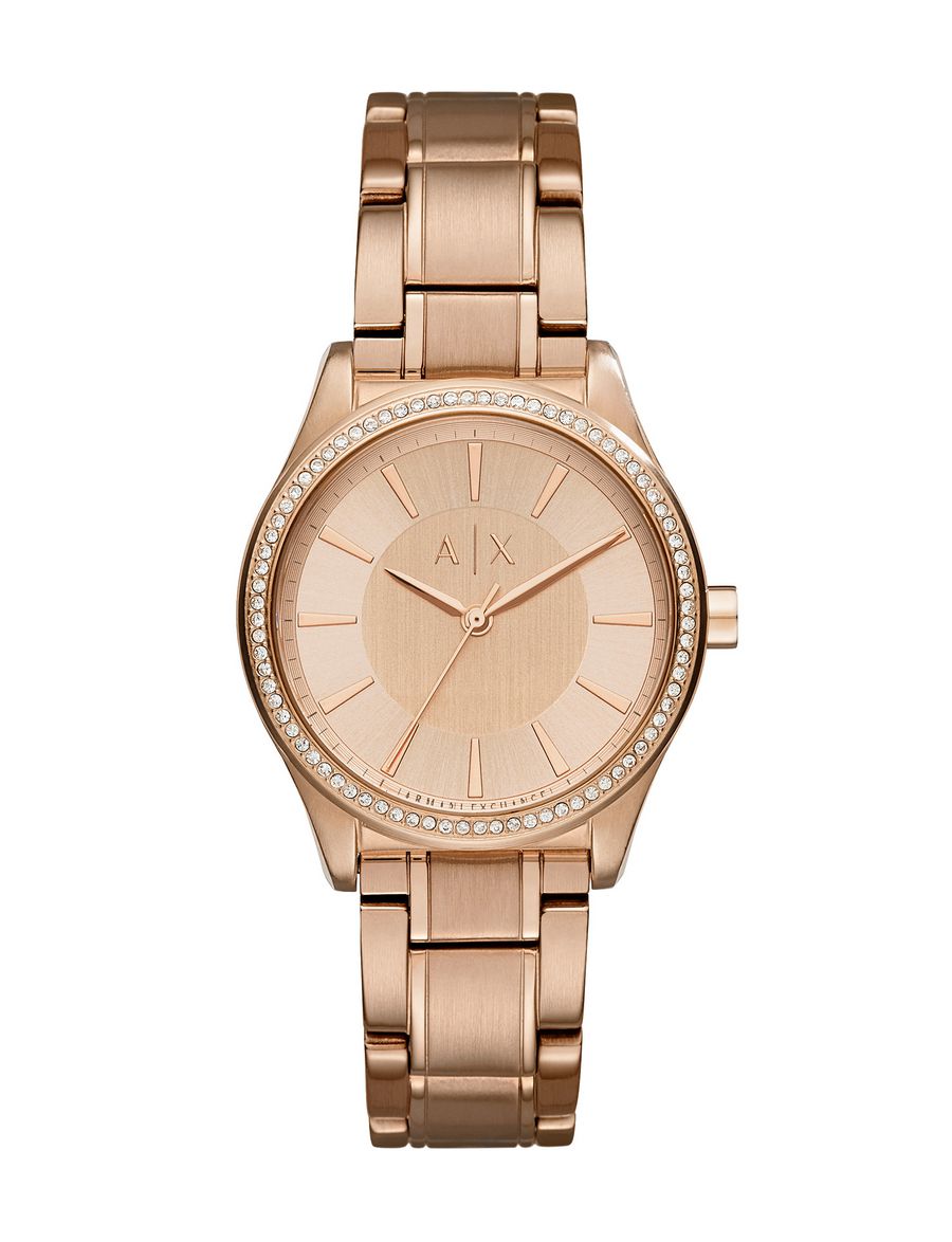 Armani Exchange ‎GLITZ ROSE GOLD TONE WATCH ‎, ‎Watch ‎ for ‎Women‎ | A ...