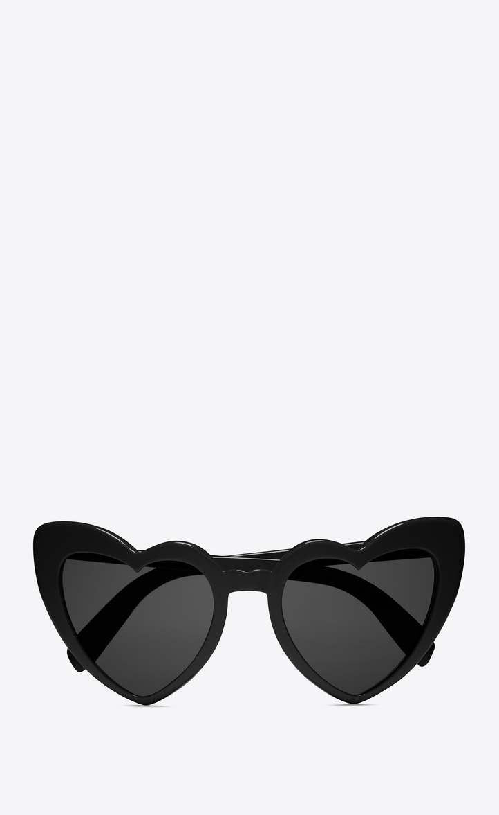 Saint Laurent NEW WAVE 181 LOULOU Sunglasses In Shiny Black Acetate ...