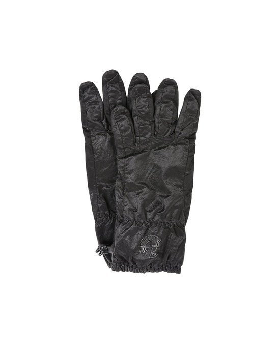 stone island gloves black