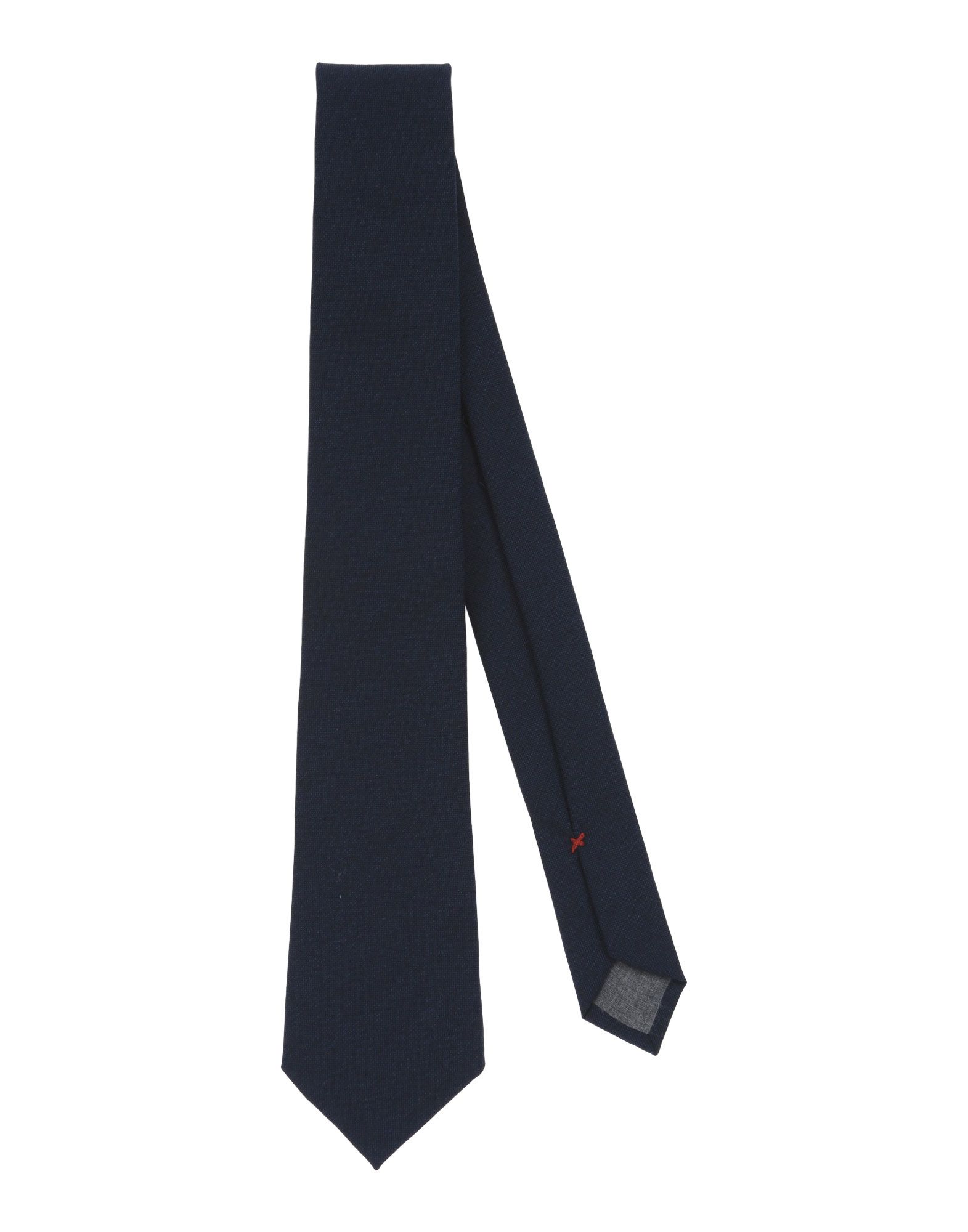 Brunello Cucinelli Satin-finish Pointed-tip Tie In Dark Blue