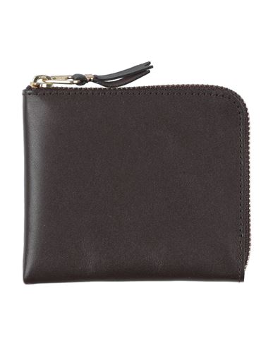 Comme Des Garçons Coin Purse Dark Brown Size - Calfskin