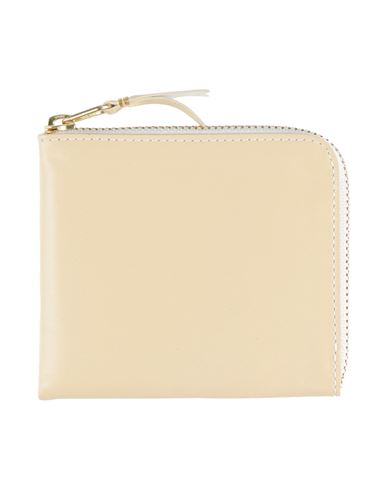 Comme Des Garçons Coin Purse Beige Size - Calfskin In Beige