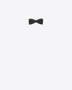 SAINT LAURENT Bow Ties U Classic YVES Bow Tie in Black Silk Satin f