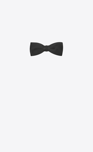 Yves bow tie in black silk satin