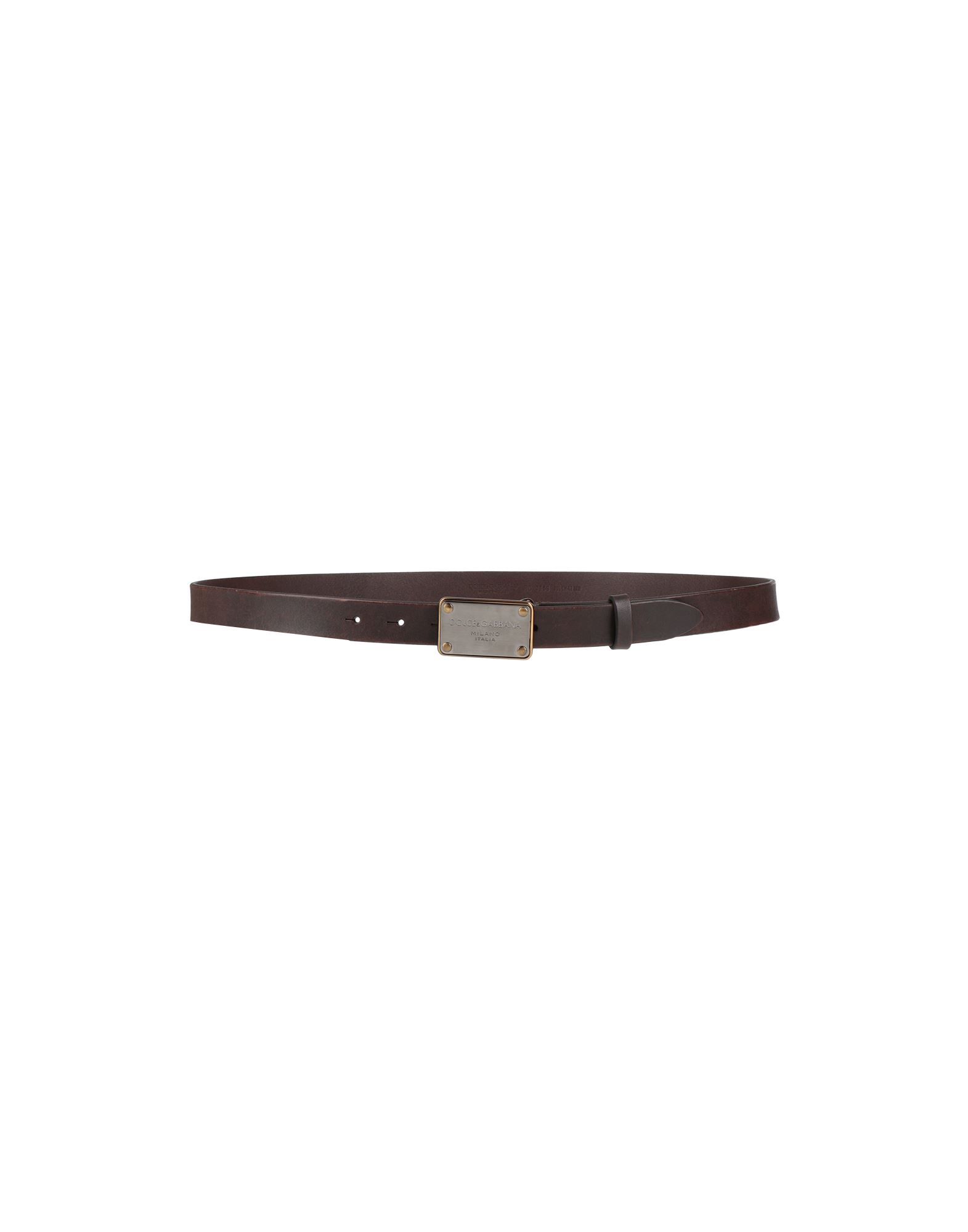 Dolce & Gabbana Belts In Dark Brown