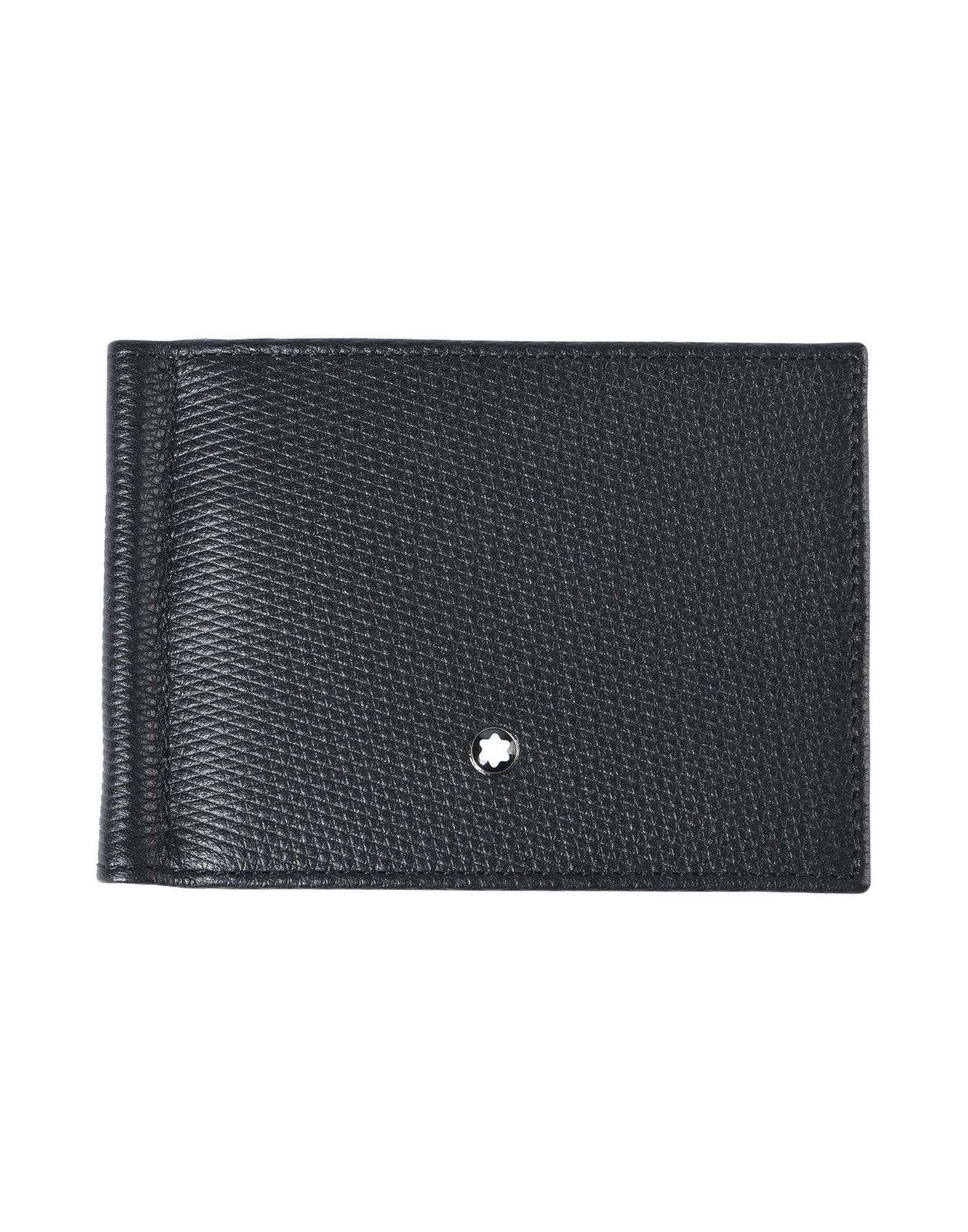 《セール開催中》MONTBLANC メンズ 財布 ブラック 柔らかめの牛革 Wallet 6cc with Money Clip Small