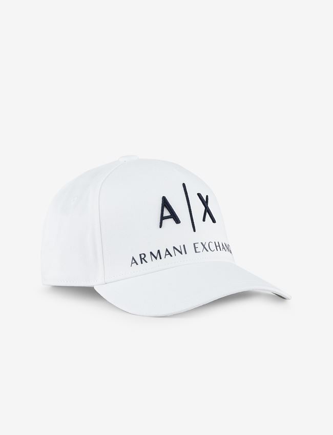 Armani Exchange Cappello Bianco Cotone