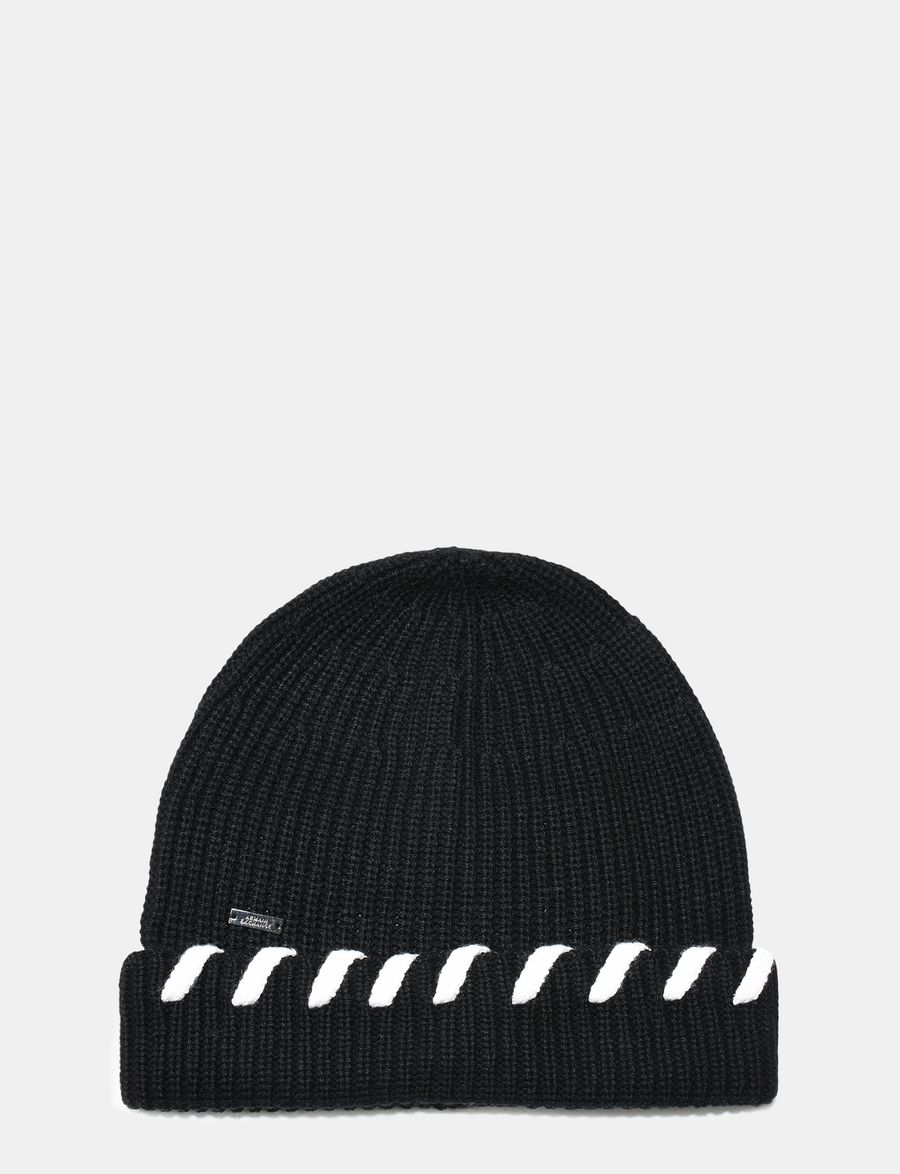 Armani Exchange ‎BLANKET STITCH WOOL BEANIE ‎, ‎Hat ‎ for 